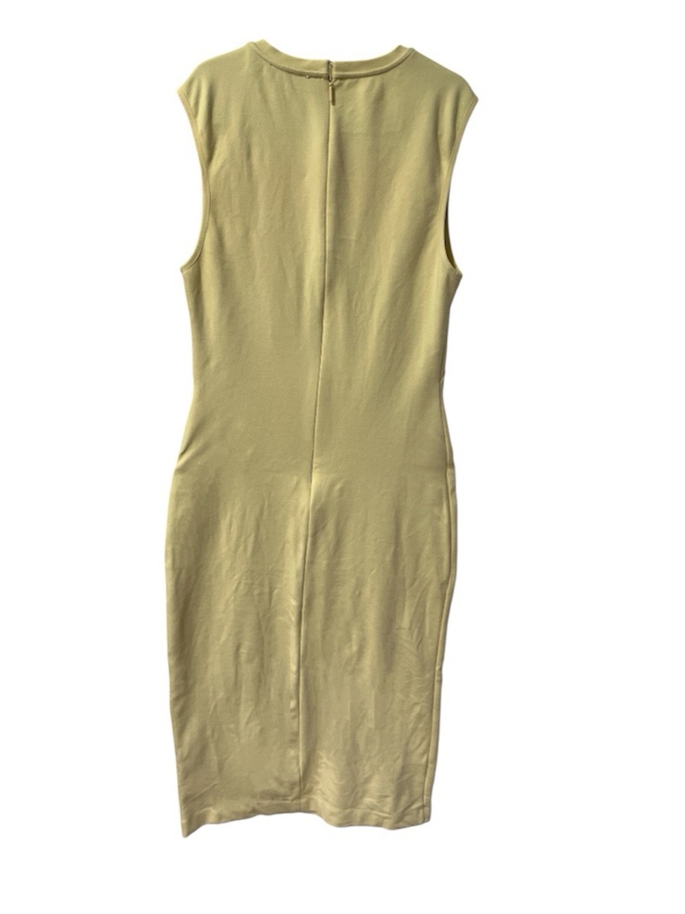 Babaton Pale Yellow Sleeveless Midi Sheath Dress size 6 - Picture 4 of 5